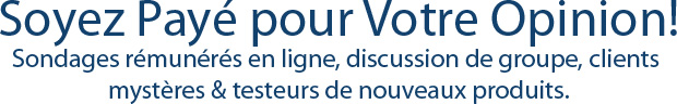 Avis Sondage internet Tester